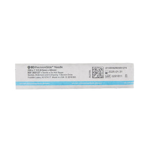 BD PrecisionGlide Hypodermic Needle 21G Regular Bevel Blue Wall - Non-Safety Design 305122-Bx