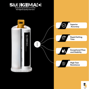 SurgiMac Bite Registration Material, Super Fast Set, 4 × 50ml Cartridges, MacBite, 1/Pk | SurgiMac Dental Supply