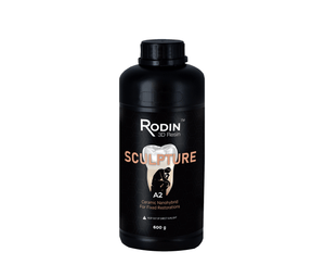 Rodin Sculpture Ceramic Nanohybrid 3D Printing Resin, Shade A2, 600gm Bottle, 1/Pk. | SurgiMac Dental Supply