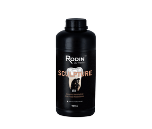 Rodin Sculpture Ceramic Nanohybrid 3D Printing Resin, Shade B1, 600gm Bottle, 1/Pk. | SurgiMac Dental Supply