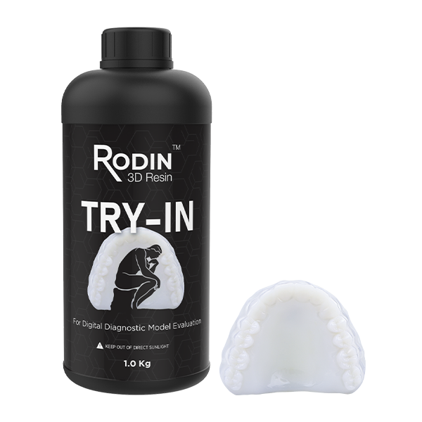 Rodin Try-In 3D Resin, 1kg/Bottle, 1/Pk.