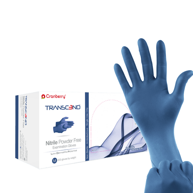 Transcend, Small, 300/PK, Powder Free Nitrile Exam Gloves - Free | SurgiMac Dental Supply