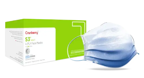 Repel Anti-Fog Earloop Mask SAPPHIRE -4-Ply | SurgiMac Dental Supply