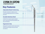 SurgiMac Movable Adjustable Scalpel Blade Handle, Stainless Steel, Pro Series, 1/Pk | SurgiMac Dental Supply