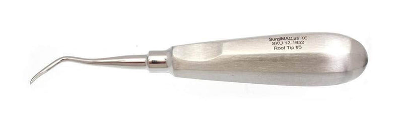 SurgiMac #3R Surgical Root Elevator, HEIDBRINK Root TIP Elevator, Stainless Steel, Pro Series, 1/Pk | SurgiMac Dental Supply