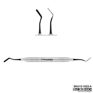 SurgiMac #3 Goldstein Flexi-Thin Composite, 2.5mm/2.5mm, Black (TiN) Tips, Double-Ended, Stainless Steel, Air Series, 1/Pk | SurgiMac Dental Supply