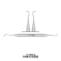 SurgiMac #3 Nevi Posterior Scaler, Double-Ended, Stainless Steel, Air Series, 1/Pk | SurgiMac Dental Supply