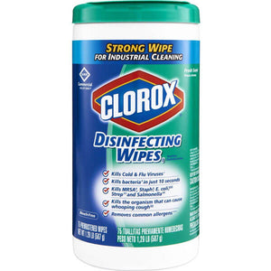 Clorox Disinfecting Wipes, Fresh Scent - 6 x 75 Wipes/Can | SurgiMac Dental Supply