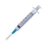 Standard Hypodermic Syringe with Needle PrecisionGlide 3 mL 1-1/2 Inch 25 Gauge NonSafety Thin Wall