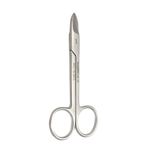 SurgiMac 4.25" Crown & Collar Scissors, Straight, Stainless Steel, Pro Series, 1/Pk | SurgiMac Dental Supply