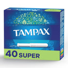 Tampax Super Tampons, 40/bx, 12 bx/cs