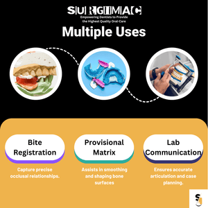 SurgiMac Bite Registration Material, Super Fast Set, 4 × 50ml Cartridges, MacBite, 1/Pk | SurgiMac Dental Supply