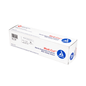 SurgiMac #15 Medicut Scalpels , Disposable , Sterile, Stainless Steel, 10/Pk | SurgiMac Dental Supply