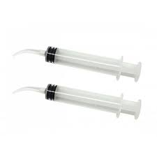SurgiMac #412 Irrigation Syringe, 12cc with Curved Tip, Non-Sterile, MacSafe, 50/Box, 20bx/Case