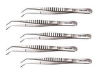 SurgiMac #317 College Cotton and Dressing Pliers, 6" Regular Serrated, Stainless Steel, Eco Series, 1/Pk | SurgiMac Dental Supply