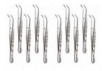 SurgiMac #317 College Cotton and Dressing Pliers, 6" Regular Serrated, Stainless Steel, Eco Series, 1/Pk | SurgiMac Dental Supply