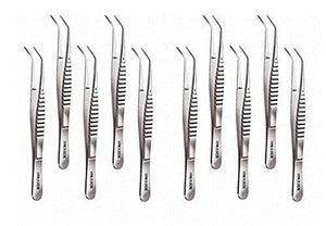 SurgiMac #317 College Cotton and Dressing Pliers, 6" Regular Serrated, Stainless Steel, Eco Series, 1/Pk | SurgiMac Dental Supply