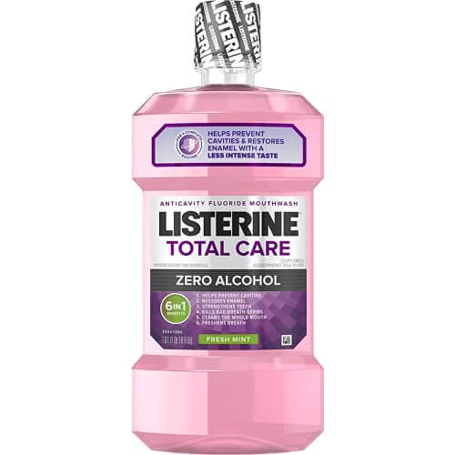 Listerine Total Care Zero Mouthwash, Alcohol Free, Fresh Mint, 1L, 6/cs | SurgiMac Dental Supply