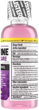 Listerine Total Care Zero Mouthwash, Alcohol Free, Fresh Mint, 95mL (3.2 oz), 24/cs