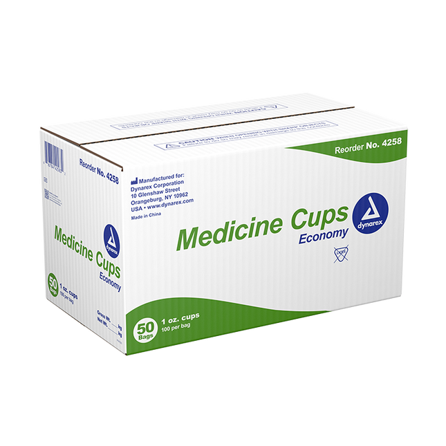 Dynarex | Dynarex Medicine Cup Economy 1 oz. Clear Plastic Disposable | 4258