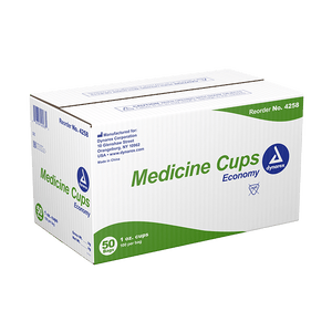 Medicine Cup Economy 1 oz. Clear Plastic Disposable 4258