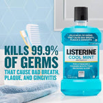 Listerine Cool Mint Mouthwash, 1 Liter, Pack of 6 | SurgiMac Dental Supply