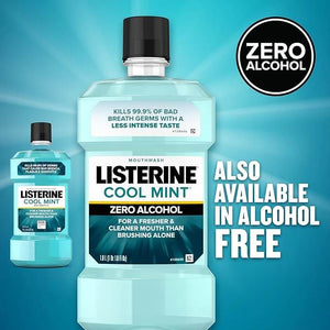 Listerine Cool Mint Mouthwash, 1 Liter, Pack of 6 | SurgiMac Dental Supply
