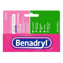 Itch Relief Benadryl 1% Strength Cream 1 oz. Tube | SurgiMac Dental Supply