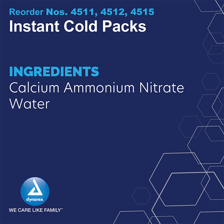 Dynarex Instant Cold Pack (Copy)Perineal Instant Cold Pack w/ Self Adhesive Strip 4 1/2