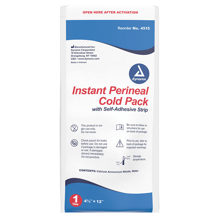 Dynarex Instant Cold Pack (Copy)Perineal Instant Cold Pack w/ Self Adhesive Strip 4 1/2