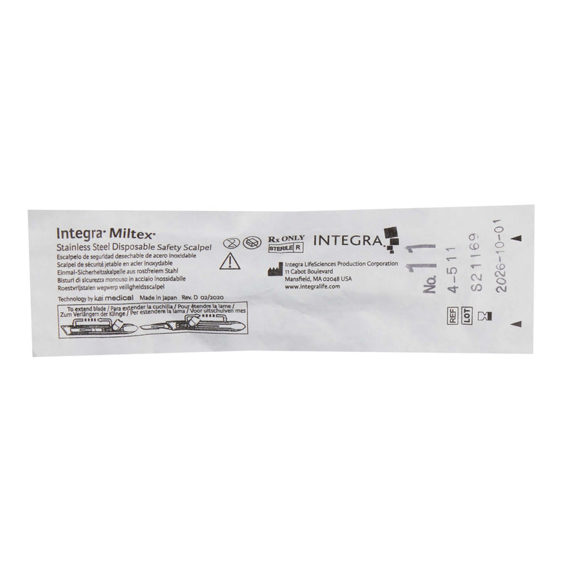 SurgiMac #11 Miltex Retractable Safety Scalpel, Sterile, Disposable, Stainless Steel, MacCut, 10/Pk | SurgiMac Dental Supply