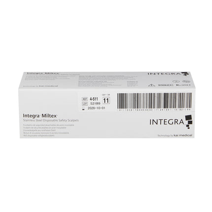 Integra Lifesciences | Miltex Disposable Safety Scalpel, Sterile, with #11 Retractable Stainless Steel | 4-511