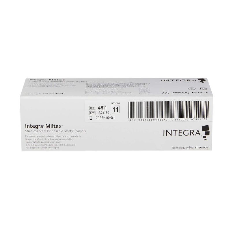 SurgiMac #11 Miltex Retractable Safety Scalpel, Sterile, Disposable, Stainless Steel, MacCut, 10/Pk | SurgiMac Dental Supply