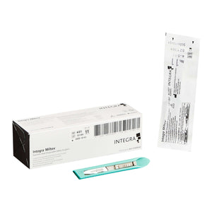SurgiMac #11 Miltex Retractable Safety Scalpel, Sterile, Disposable, Stainless Steel, MacCut, 10/Pk | SurgiMac Dental Supply