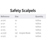 SurgiMac #15 Miltex Scalpel Retractable Blade, Disposable, Sterile, Stainless Steel, MacCut, 10/Pk | SurgiMac Dental Supply