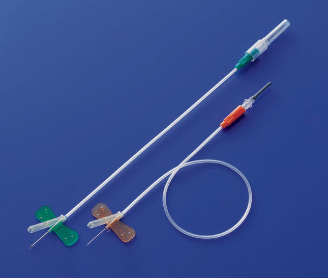 Surshield Blood Collection Set 23 Gauge 3/4 Inch Needle Length Safety Needle 12 Inch Tubing Sterile