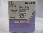 Coated Vicryl™ Plus Polyglactin 910 with Irgacare MP Antibacterial Suture PS-2 3/8 Circle Precision Reverse Cutting Needle Size 4-0 Braided | SurgiMac Dental Supply