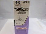 Coated Vicryl™ Plus Polyglactin 910 with Irgacare MP Antibacterial Suture RB-1 1/2 Circle Taper Point Needle Size 4-0 Braided | SurgiMac Dental Supply