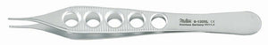Miltex 4-3/4" Adson Tissue Forceps, 1 x 2 Teeth, with Fenestrated Lightweight | SurgiMac Dental Supply