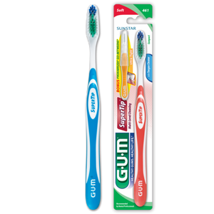SuperTip Toothbrush, Sensitive Bristles, Compact Head, 1 dz/bx 465PG