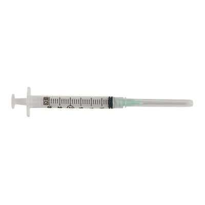 BD PrecisionGlide Hypodermic Syringe 3 mL with 1-1/2 Inch 21 Gauge Thin Wall Needle - Sterile