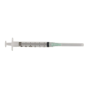 BD PrecisionGlide Hypodermic Syringe 3 mL with 1-1/2 Inch 21 Gauge Thin Wall Needle - Sterile | SurgiMac Dental Supply