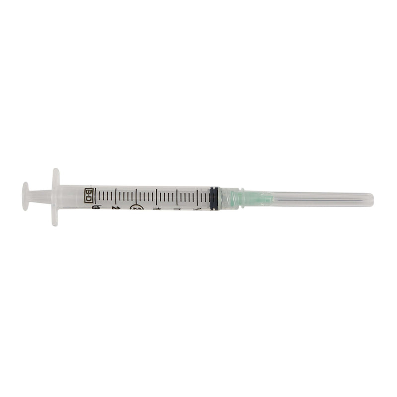 BD PrecisionGlide Hypodermic Syringe 3 mL with 1-1/2 Inch 21 Gauge Thin Wall Needle - Sterile | SurgiMac Dental Supply