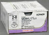 Coated Vicryl™ Plus Polyglactin 910 with Irgacare MP Antibacterial Suture FS-1 3/8 Circle Reverse Cutting Needle Size 2-0 Braided