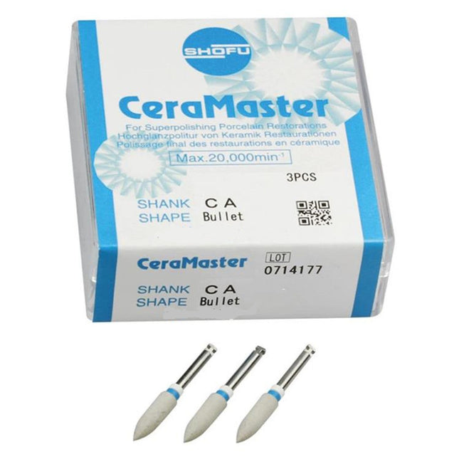 Shofu Dental | CeraMaster Coarse, Mini-Point, ISO #030, FG, 3/pk | 136C