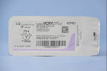 Coated Vicryl™ Plus Polyglactin 910 with Irgacare MP Antibacterial Suture PS-4 1/2 Circle Reverse Cutting Needle Size 4-0 Braided | SurgiMac Dental Supply