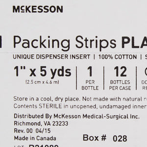 Wound Packing Strip Plain Cotton Non-impregnated 12 Count Sterile 61-59120