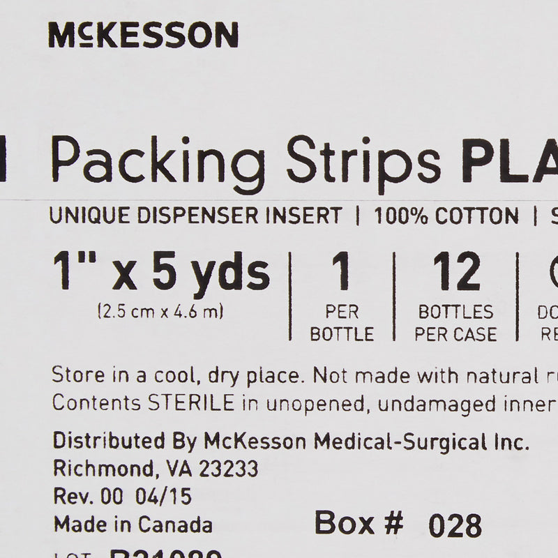 Wound Packing Strip Plain Cotton Non-impregnated 12 Count Sterile 61-59120
