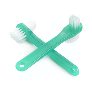 Denture Brush 2-Sided Bristle Green 16-TBDEN