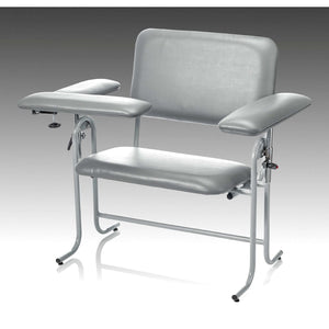 Blood Drawing Chair McKesson 1 Straight Arm / 1 Flip Up Arm Gray | SurgiMac Dental Supply